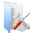 Folder Blue Tools Icon 48x48 png